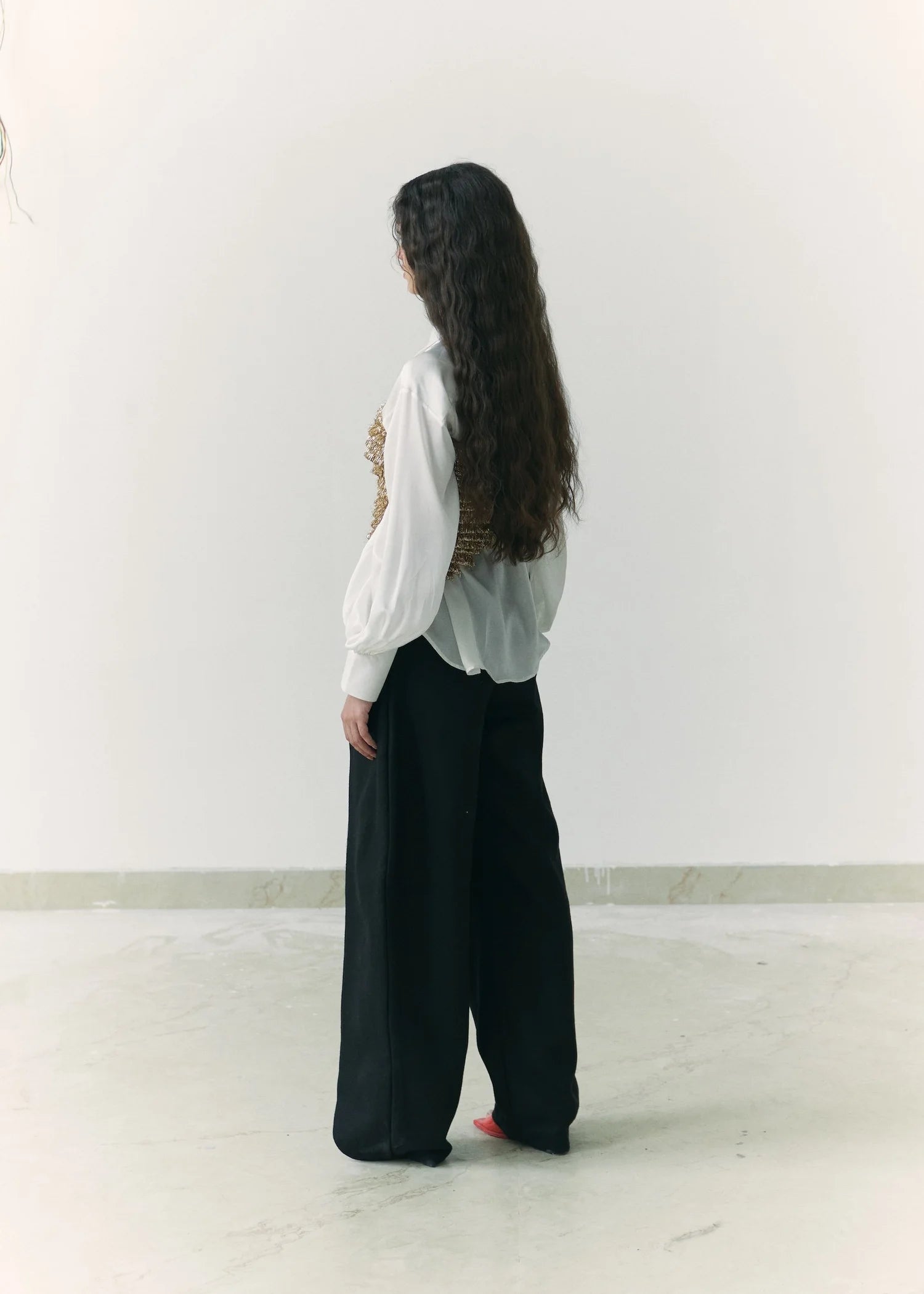 White Silk Shirt