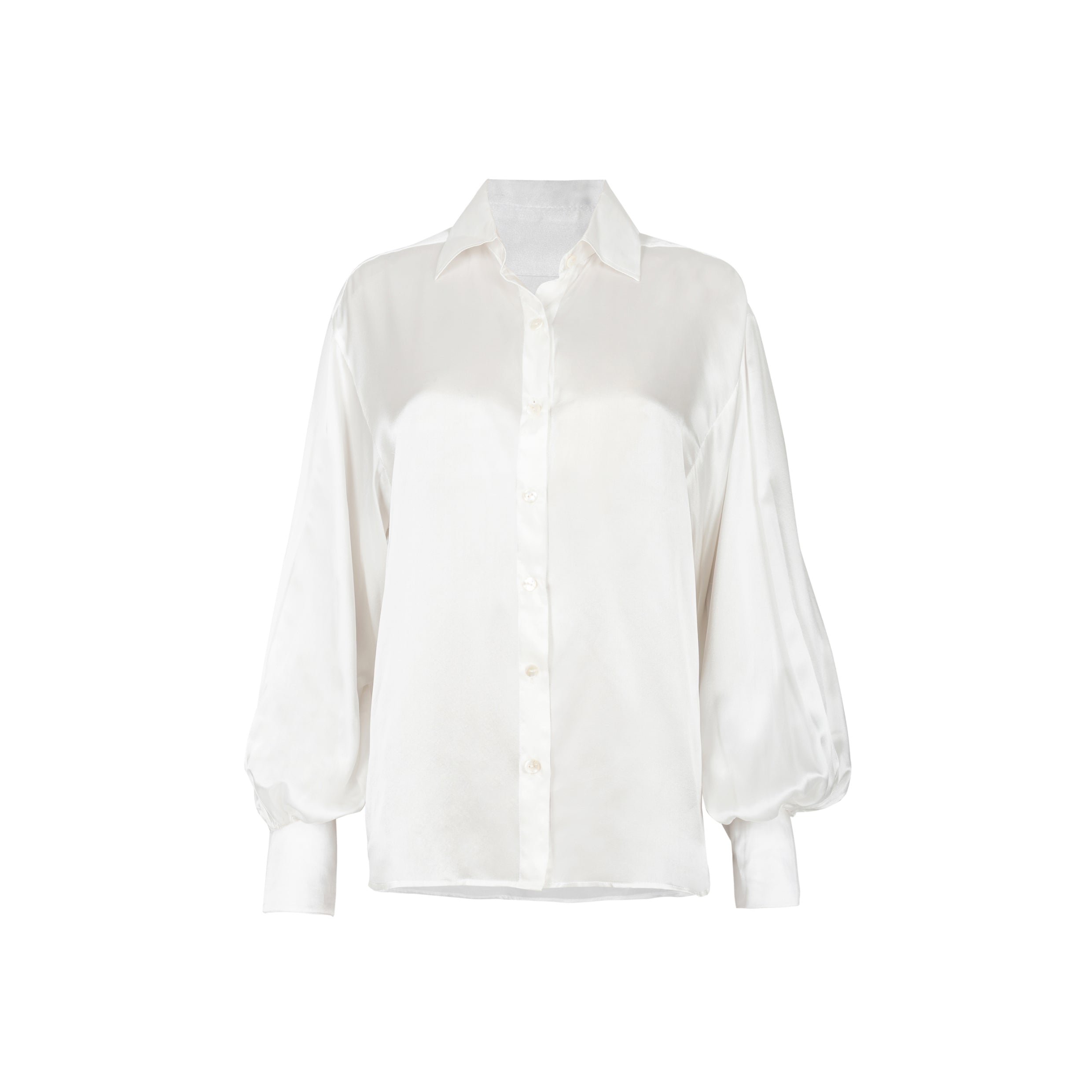 White Silk Shirt